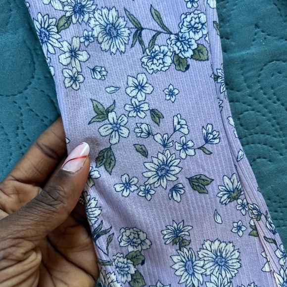 btween - Girl’s Floral Matching Set in Lavender and Blue - Picture 5 of 8